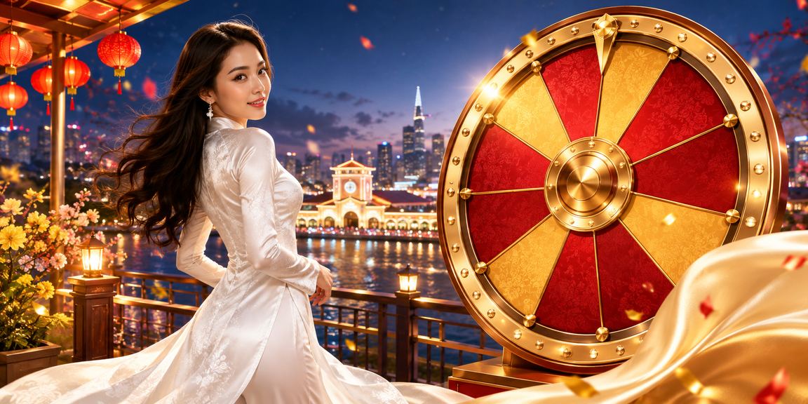 Người dùng mặc áo dài tham gia sự kiện may mắn tại TP. Hồ Chí Minh
