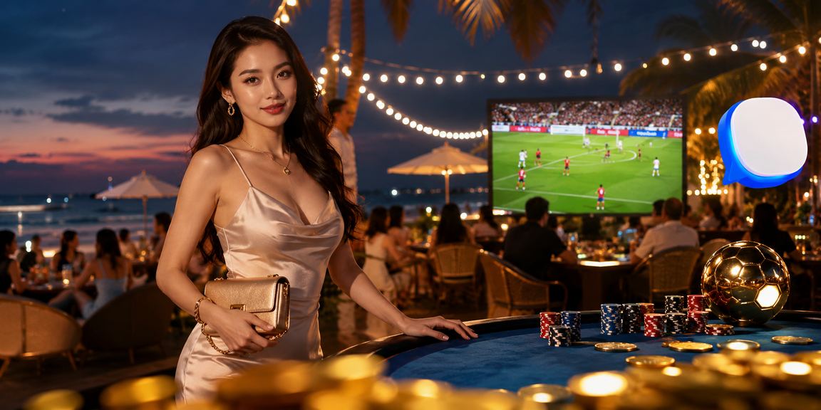 Người dùng xem kết quả cá cược bóng đá trên bãi biển Phú Quốc